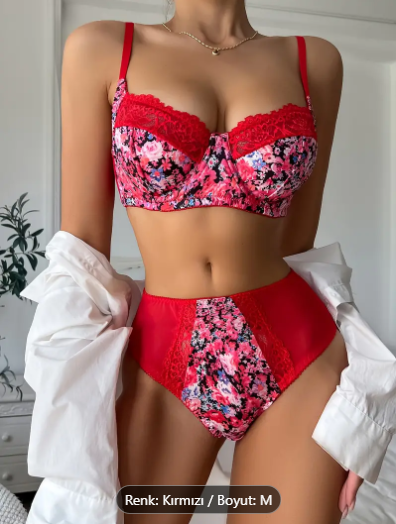 Papyon And Flower Push Up  Brassierre