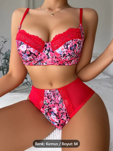 Papyon And Flower Push Up  Brassierre